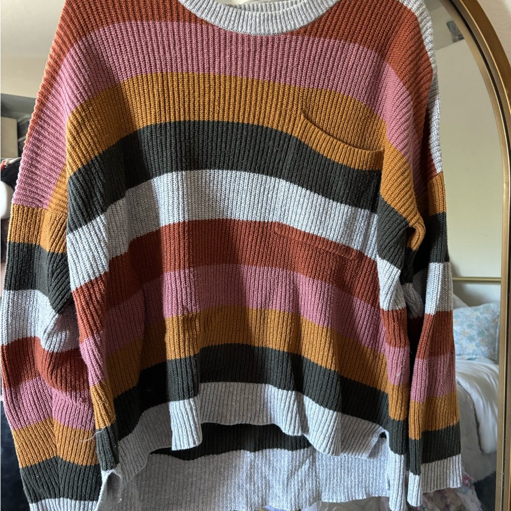 Madewell Striped Multicolor Sweater